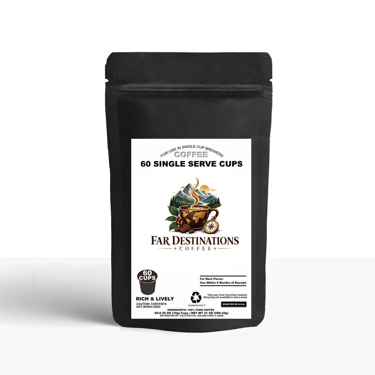 60 Pack Single Serve Coffee Capsules